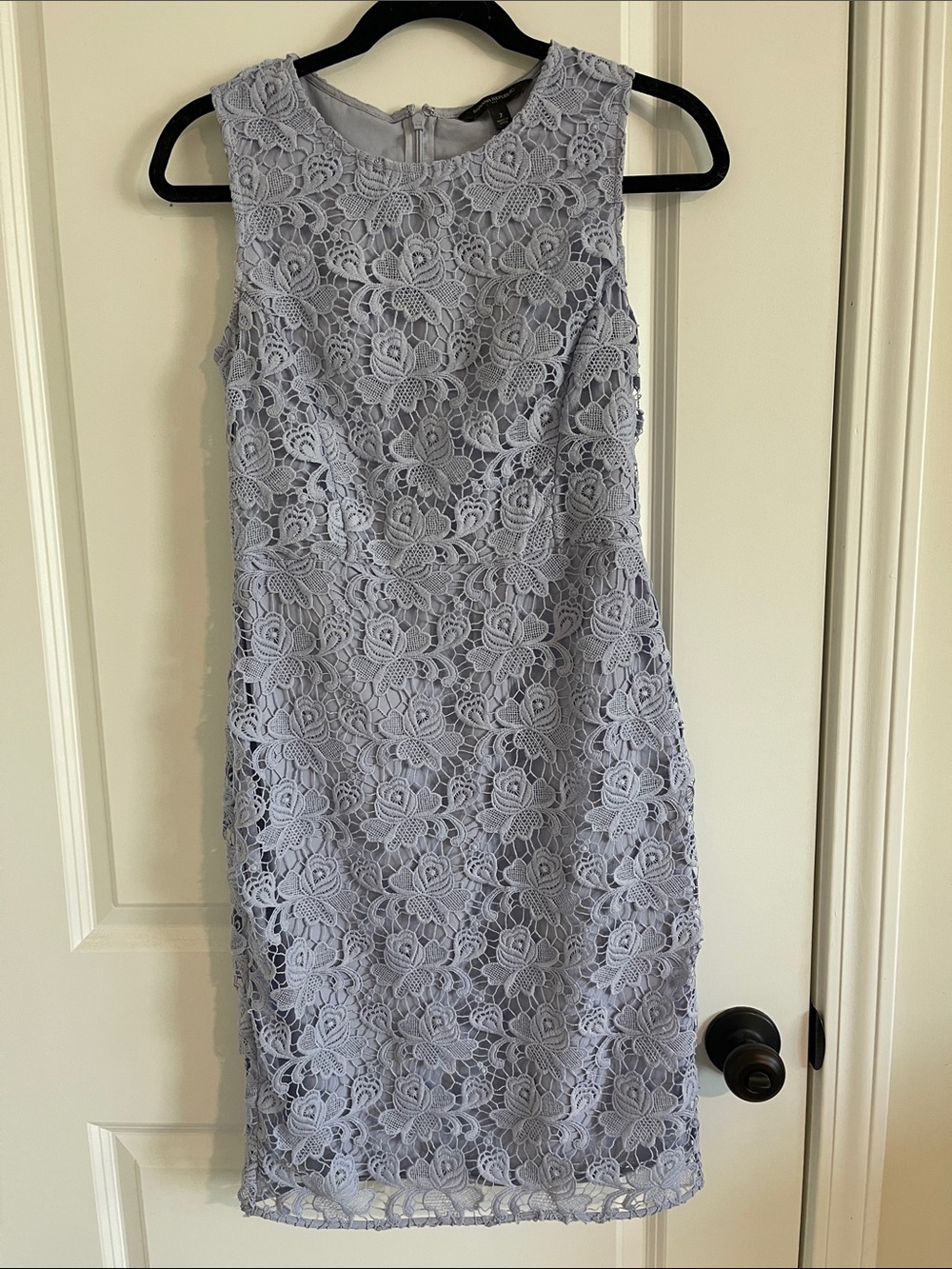 Banana Republic Lavender/light blue Lace Midi Dress